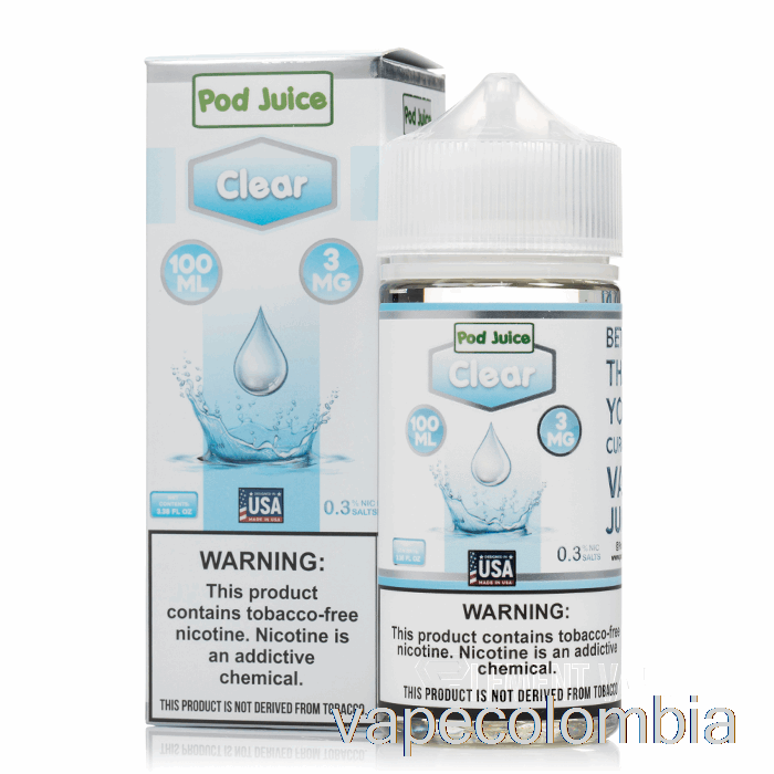 Vape Desechable Transparente - Jugo De Vaina - 100ml 12mg